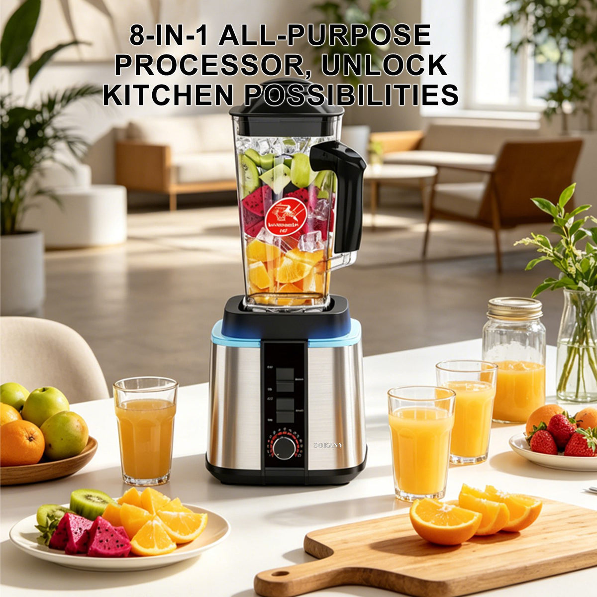 محضر طعام سوكاني 9×1 6000 وات 15 سرعة موديل SK-888N