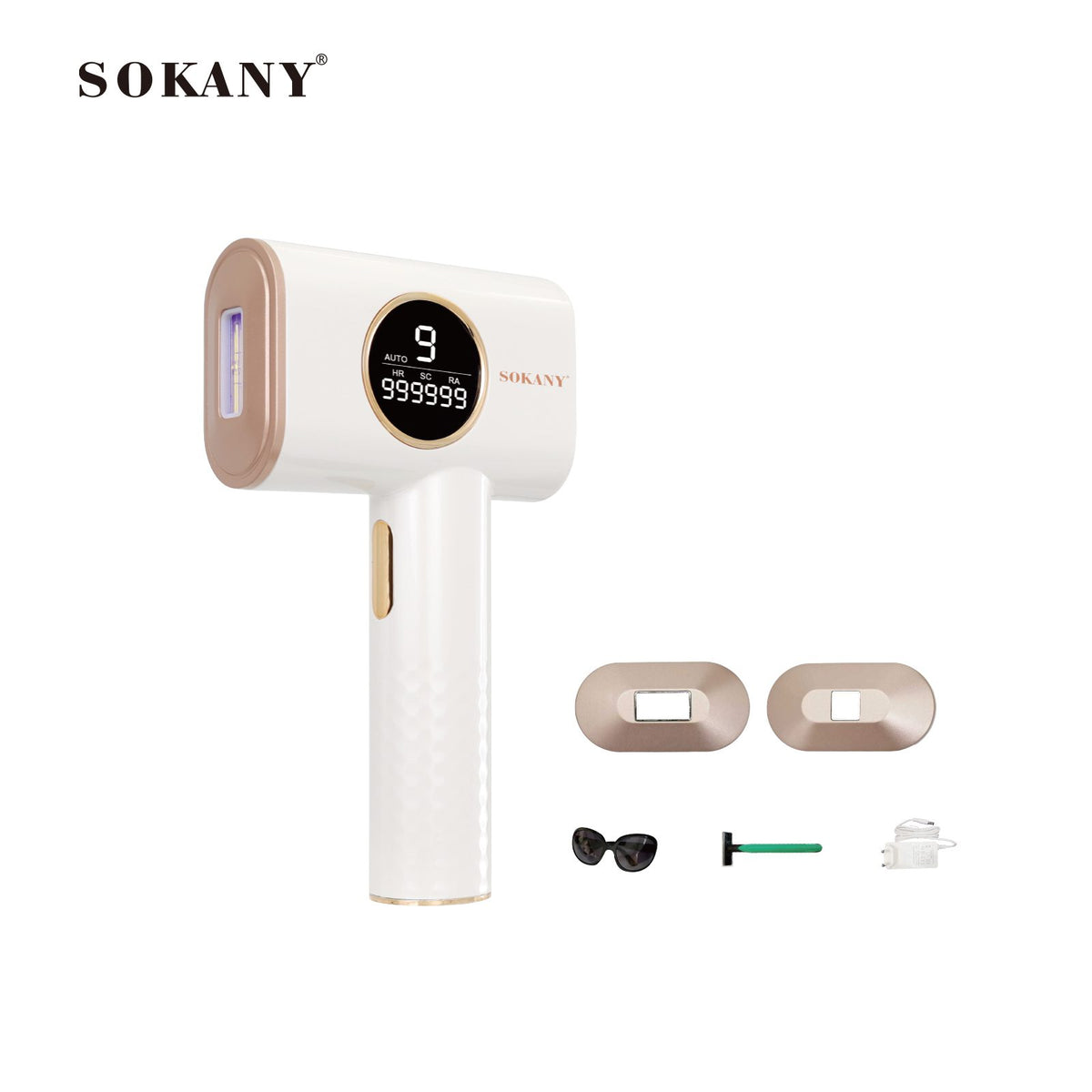 ماكينة إزالة الشعر بالليزر IPL ديجيتال 999,999 ومضة 3×1 سوكاني موديل SK-17028