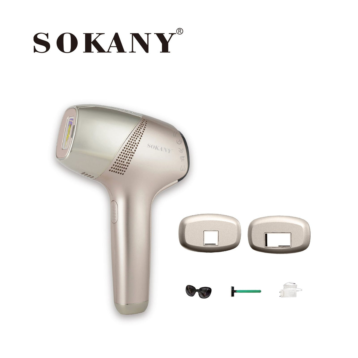 ماكينة إزالة الشعر بالليزر IPL ديجيتال 999,999 ومضة 3×1 من سوكاني بتقنية التبريد موديل SK-17027