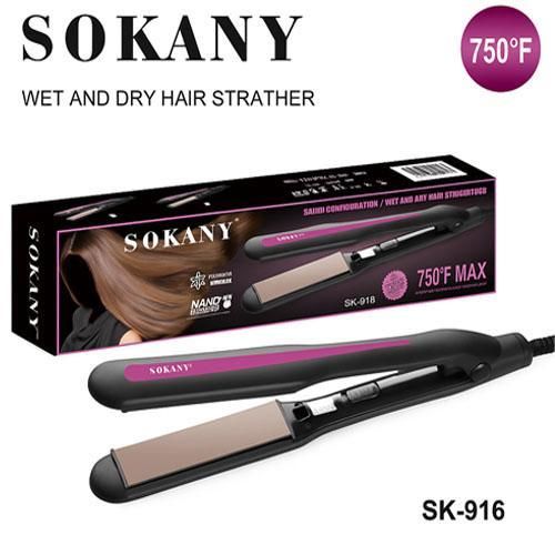 مكواة شعر سوكاني سيراميك بدرجة حرارة 750°F موديل SK-916