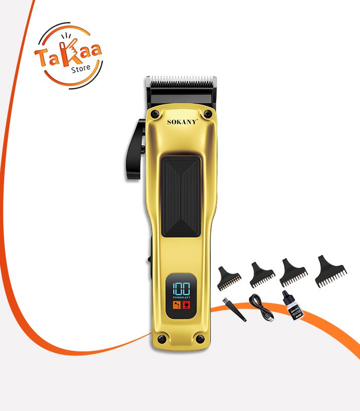ماكينة حلاقة شعر سوكاني ديچيتال شحن ببطارية 2000mAh سرعة 7000PRM موديل SK-16097