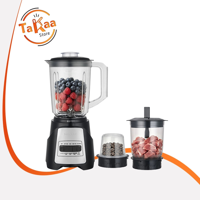 خلاط سوكاني 3×1 650 وات سعة 1.6 لتر 5 سرعه موديل SK-01034