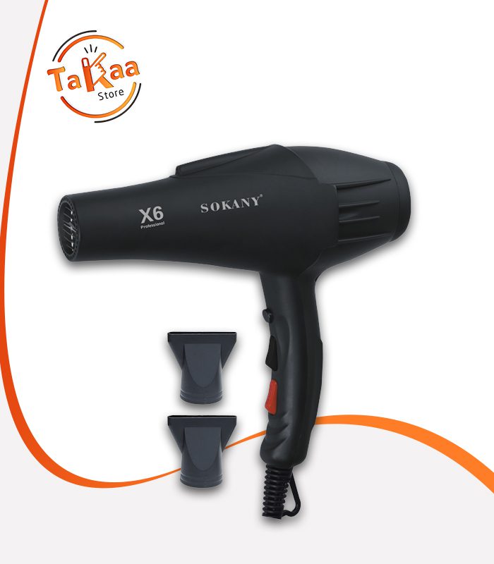 استشوار سوكاني SK-X6 بقوة 2200 وات لتجفيف سريع وتصفيف عملي يناسب الاستخدام اليومي في البيت.