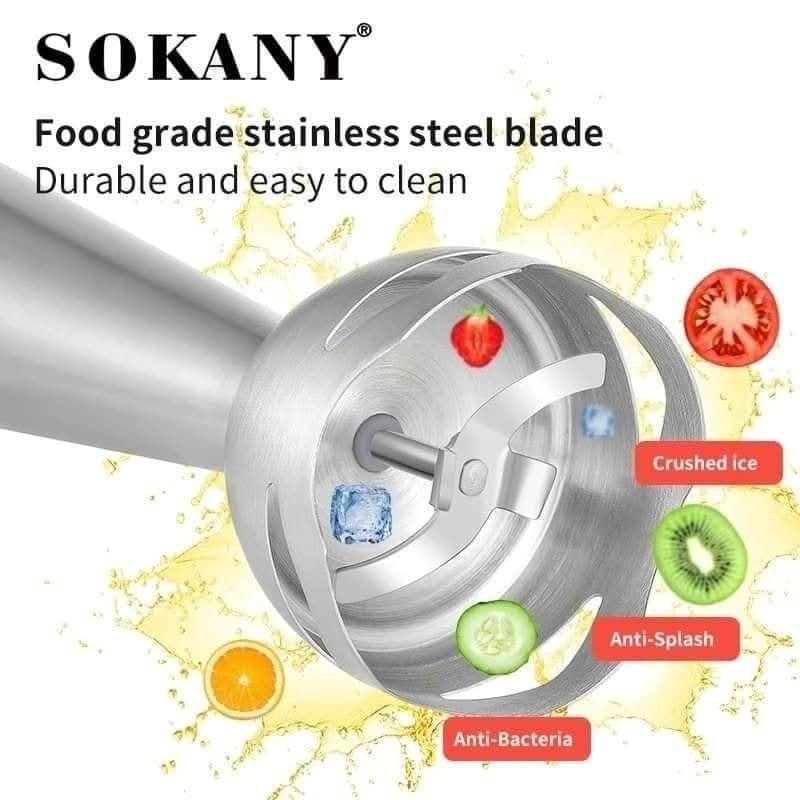 هاند بلندر سوكاني ستانلس ستيل 4×1 بقدرة 1000 وات موديل SK-758-4