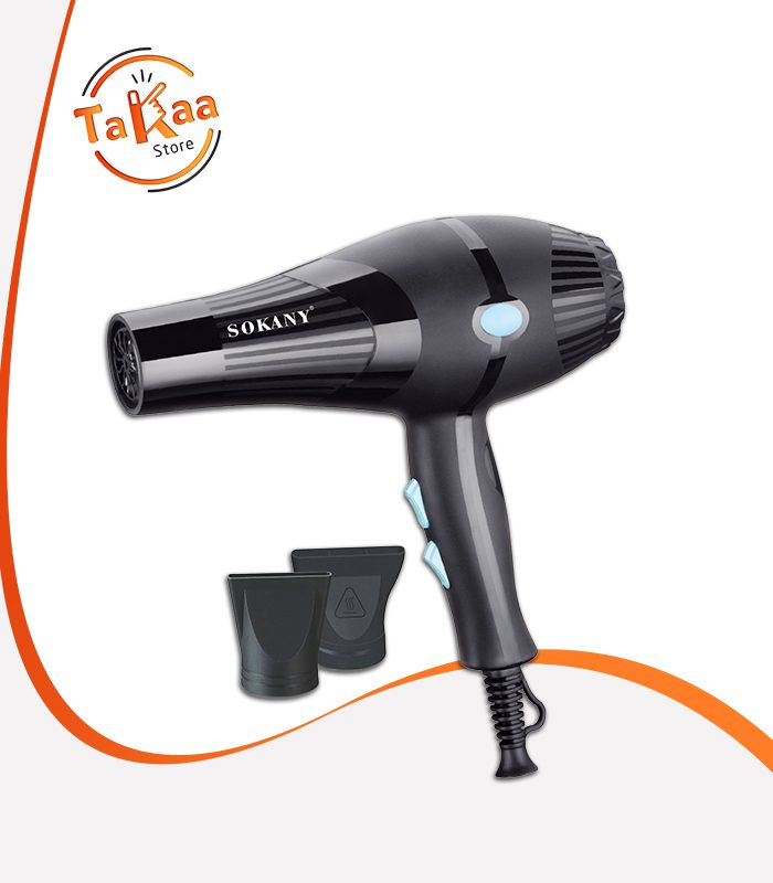استشوار سوكاني 2600 وات موديل HS-3210 مجفف شعر احترافي بقوة عالية مع فوهات تصفيف