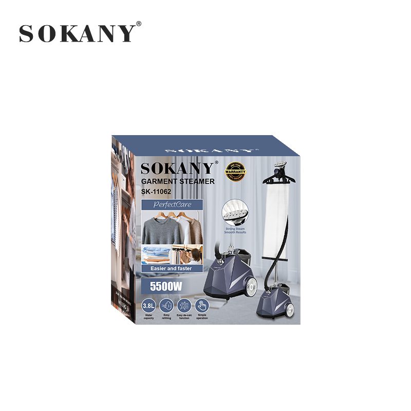 مكواة ملابس بخار سوكاني ستاند 3.8 لتر 5500 وات موديل SK-11062