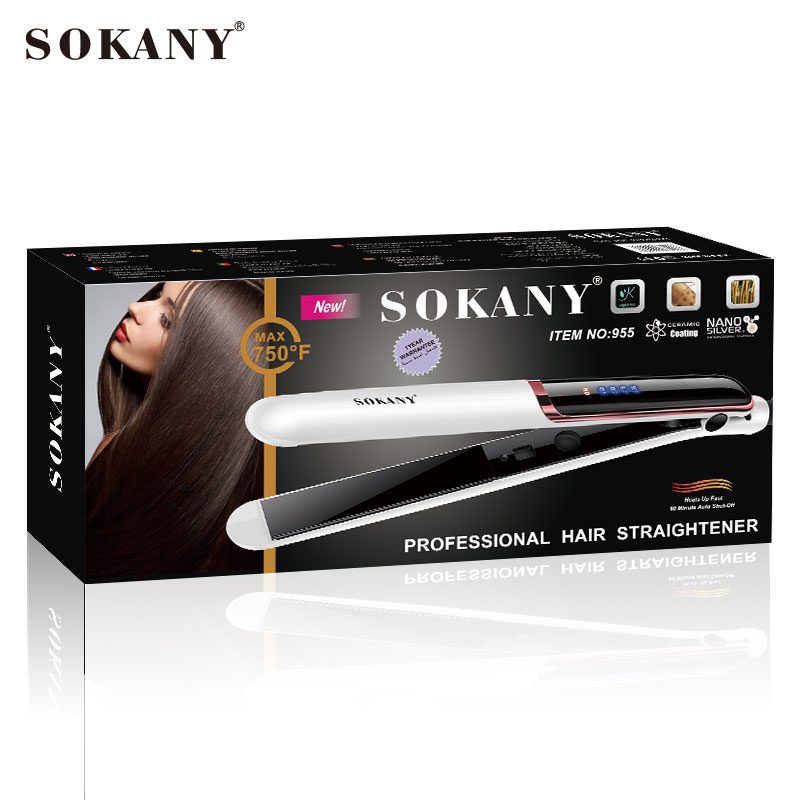 مكواة شعر سوكاني سيراميك بدرجة حرارة 750°F موديل SK-955