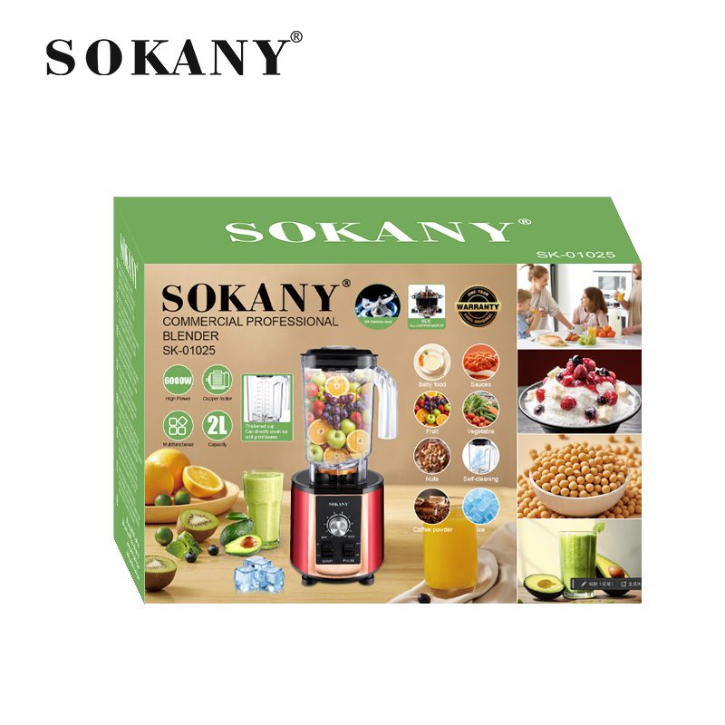 خلاط سوكاني 6000 وات سعة 2 لتر 10 سرعات موديل SK-01025