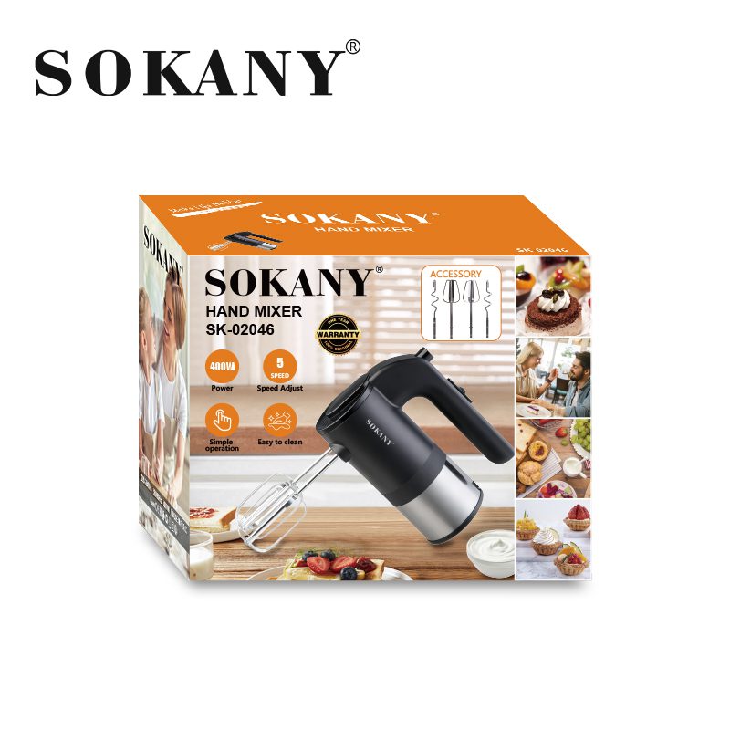 مضرب بيض سوكاني 400 وات 5 سرعات موديل SK-02046