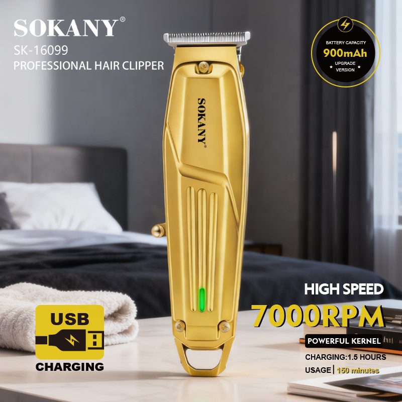 ماكينة حلاقة سوكاني شحن ببطارية 900mAh سرعة 7000PRM موديل SK-16099