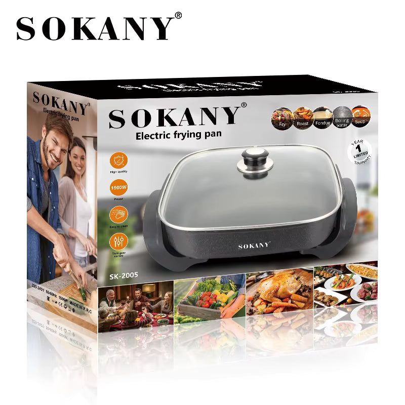 جريل ميكر حله غطاء زجاج سوكاني 1500 وات موديل SK-2005