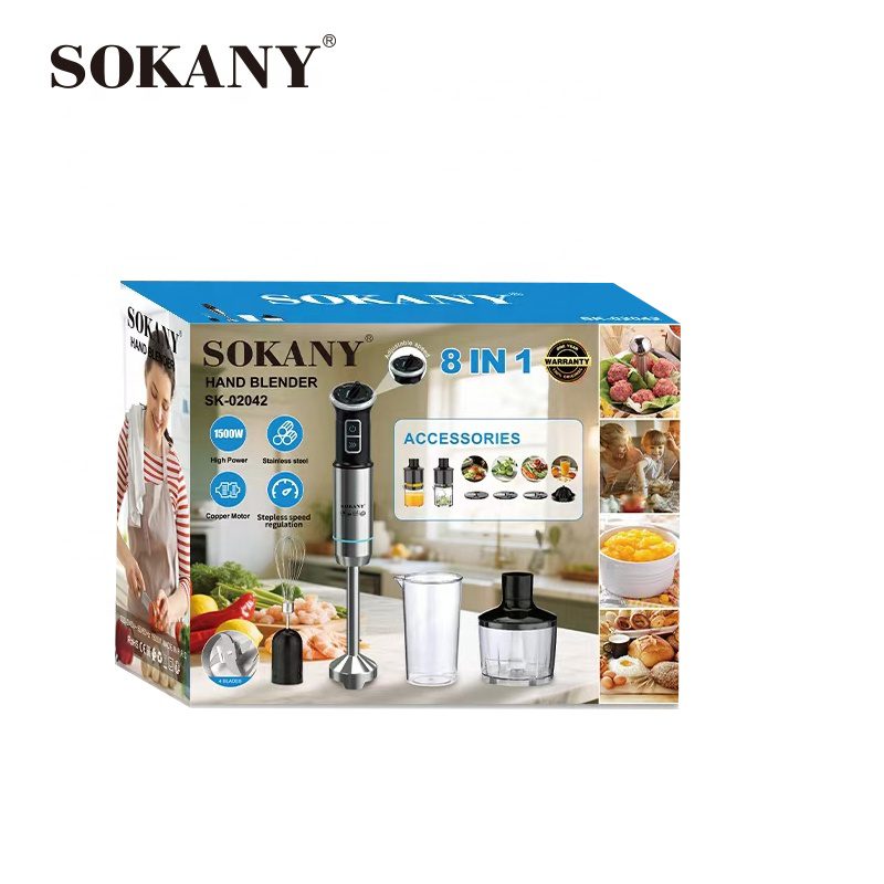 هاند بلندر سوكاني ستانلس ستيل 8×1 بقدرة 1500 وات موديل SK-02042