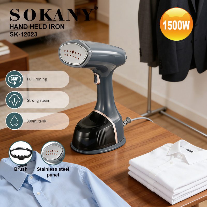 مكواة ملابس بخار هاند سوكاني 1500 وات 300 مل موديل SK-12023