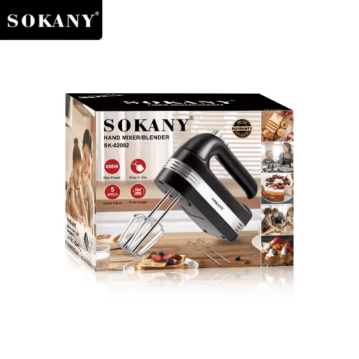 مضرب بيض سوكاني 600 وات 5 سرعات موديل SK-02002