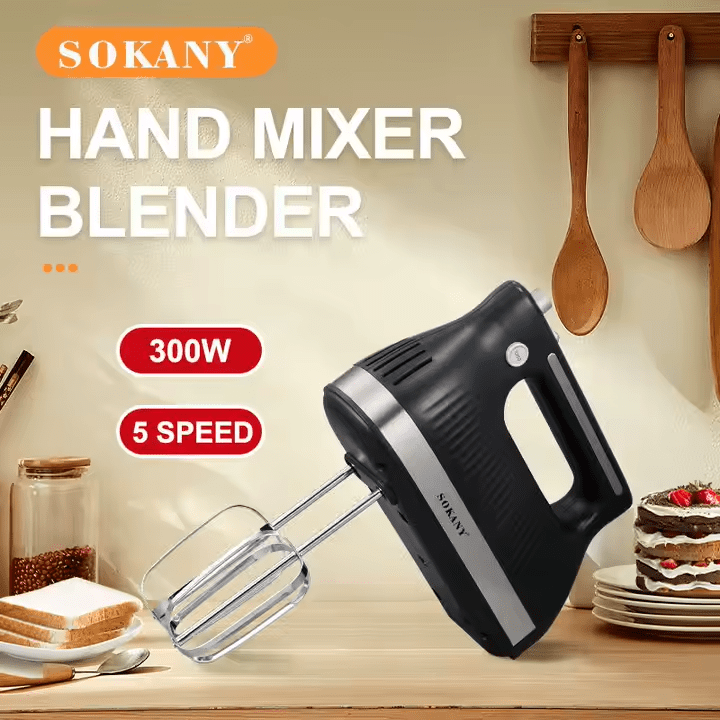 مضرب بيض سوكاني 300 وات 5 سرعات موديل SK-6632
