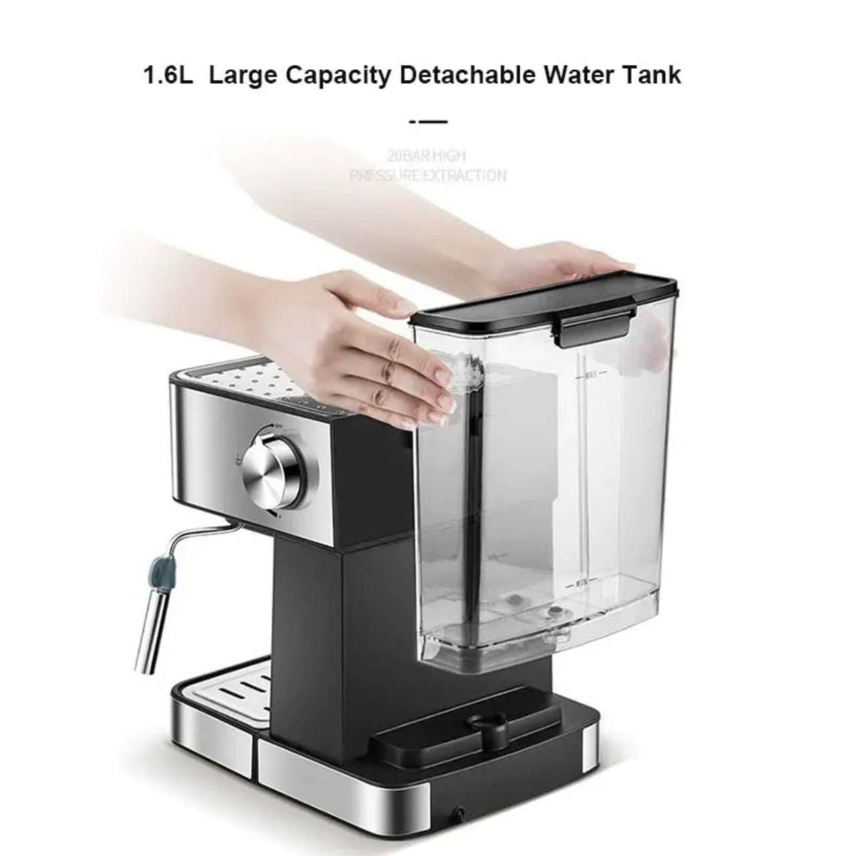 ماكينة قهوة اسبريسو سوكاني 1.6 لتر 850 وات 15 بار موديل SK-6862