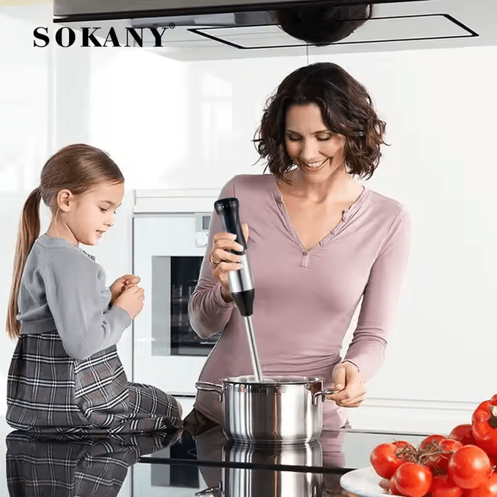 هاند بلندر سوكاني ستانلس ستيل 4×1 بقدرة 800 وات موديل SK-768-4