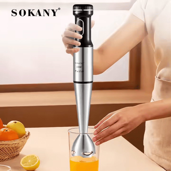 هاند بلندر سوكاني ستانلس ستيل 4×1 بقدرة 800 وات موديل SK-768-4