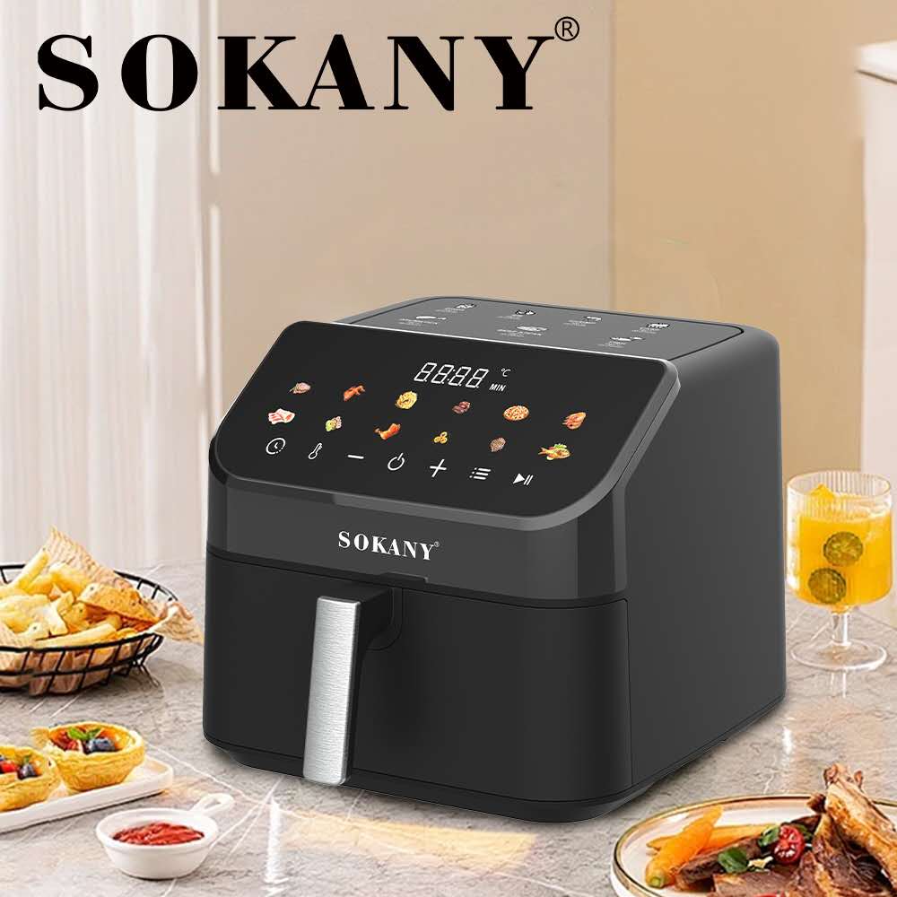 قلاية هوائية سوكاني ديچيتال 10 لتر 2200 وات سخان علوي وسخان سفلي موديل SK-10070N