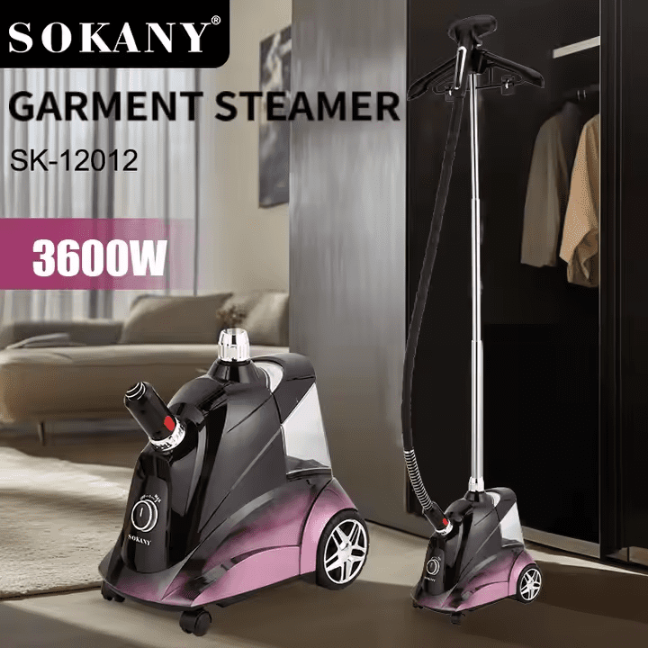 مكواة ملابس بخار سوكاني ستاند 2.8 لتر 3600 وات موديل SK-12012