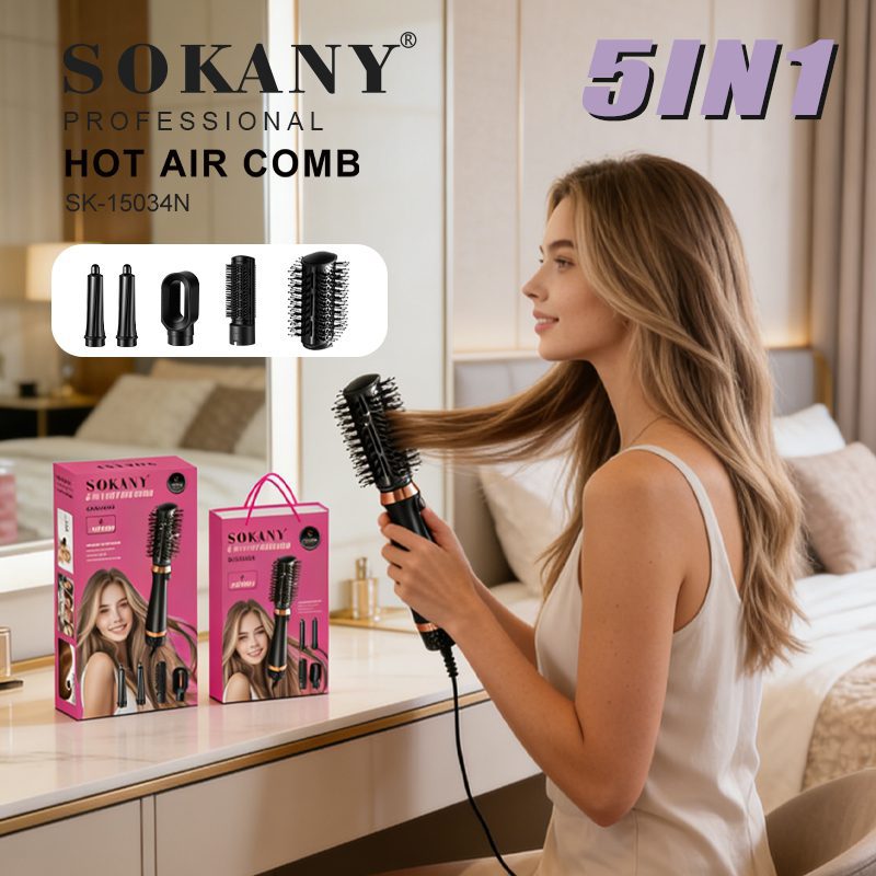فرشة استشوار سوكاني 5×1 بقدرة 1400 وات موديل SK-15034N