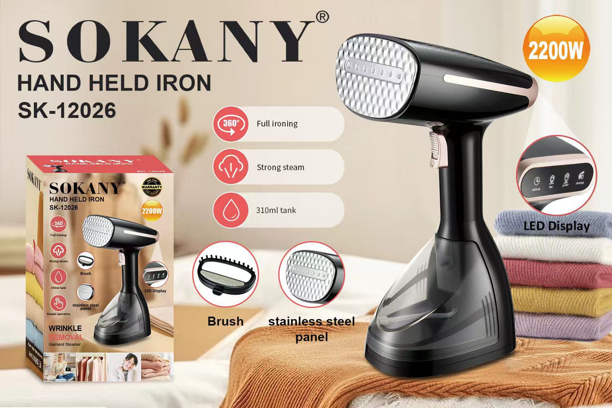 مكواة ملابس بخار هاند سوكاني 2200 وات 310 مل موديل SK-12026