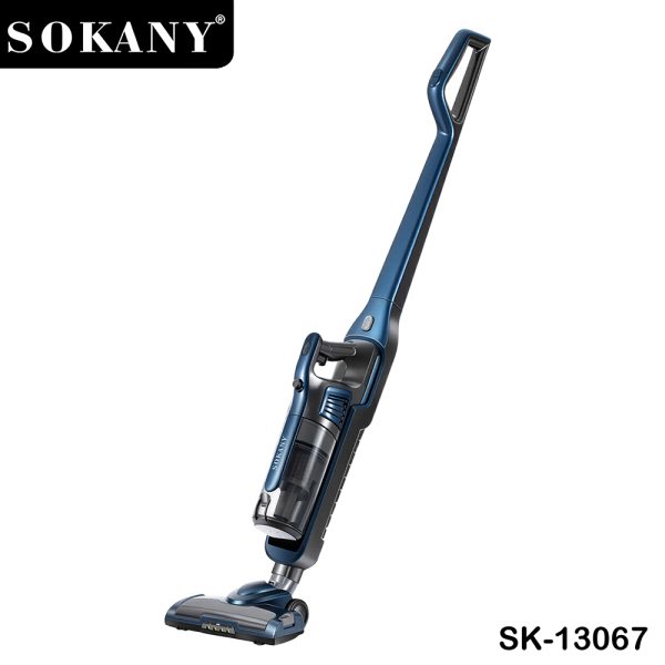 مكنسة سوكاني عمودية 2×1 شحن بقدرة 2200 وات سعة 1.2 لتر ببطارية 2200mAh موديل SK-13067