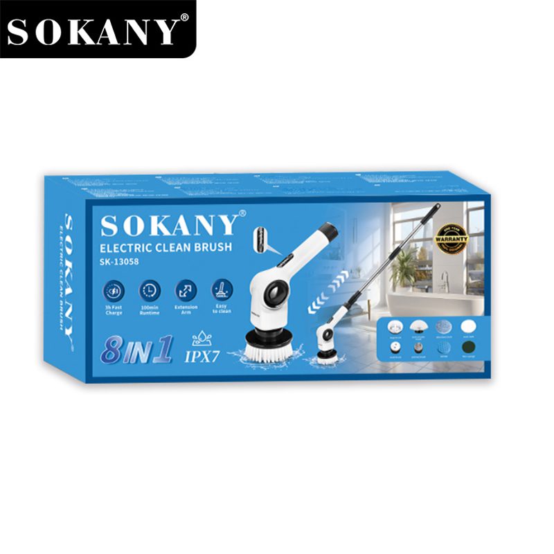 فرشة تنظيف الأسطح ديجيتال 8×1 سوكاني قابلة للشحن 25 وات موديل SK-13058