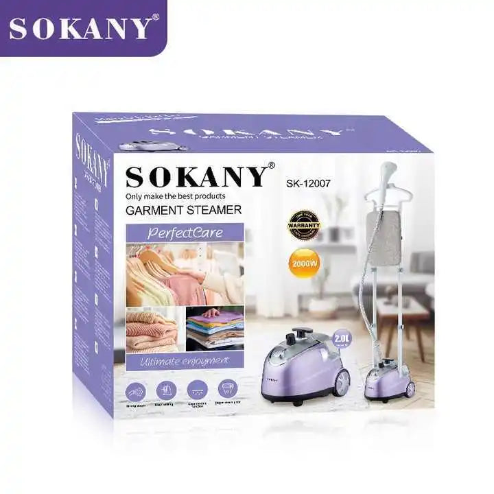 مكواة ملابس بخار سوكاني ستاند 2 لتر 2000 وات موديل SK-12007