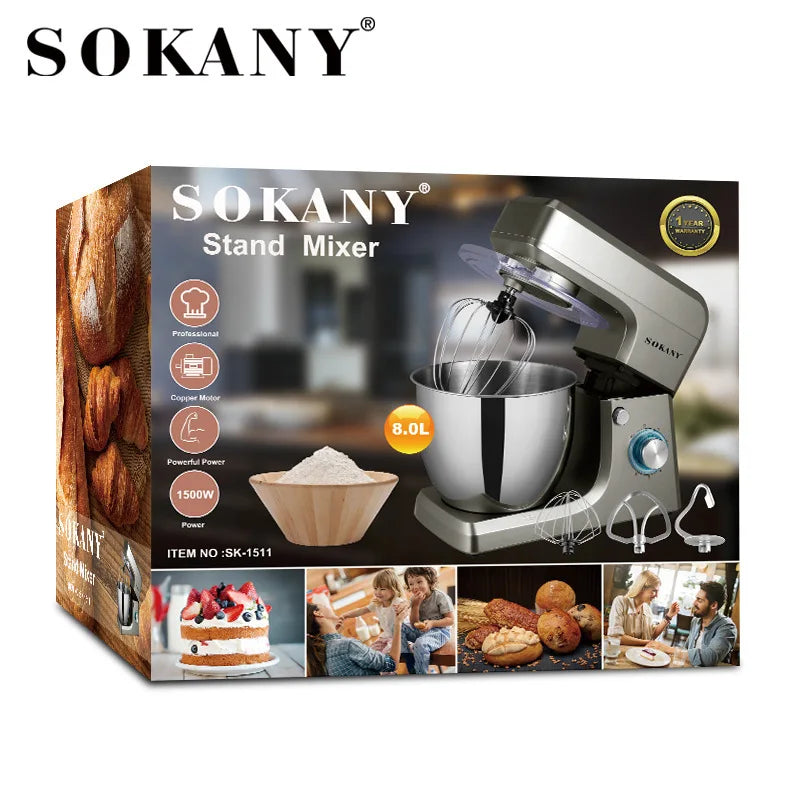 عجانة سوكاني 8 لتر 1400 وات 6 سرعات موديل SK-1511