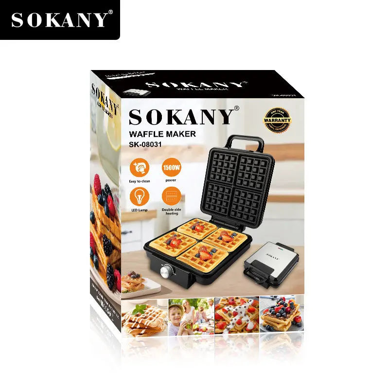 وافل ميكر سوكاني فوليم 4 قطع 1500 وات موديل SK-08031
