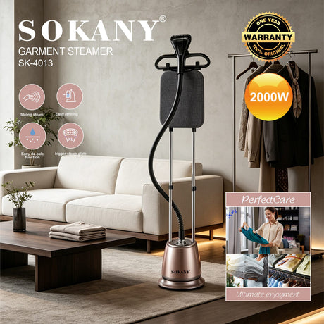 مكواة ملابس بخار سوكاني ستاند 2.2 لتر 2000 وات موديل SK-4013