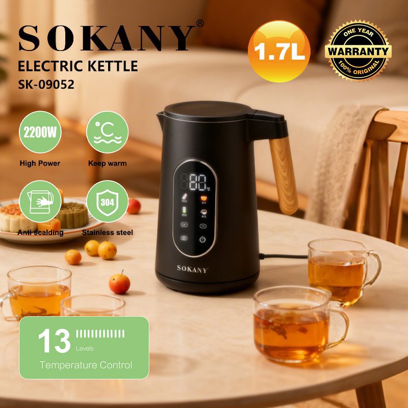 غلاية سوكاني ديجيتال درجات 1.7 لتر 2200 وات موديل SK-09052