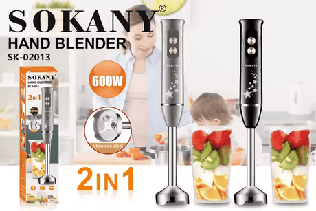هاند بلندر سوكاني 2×1 مزود بكوب بقدرة 600 وات موديل SK-02013