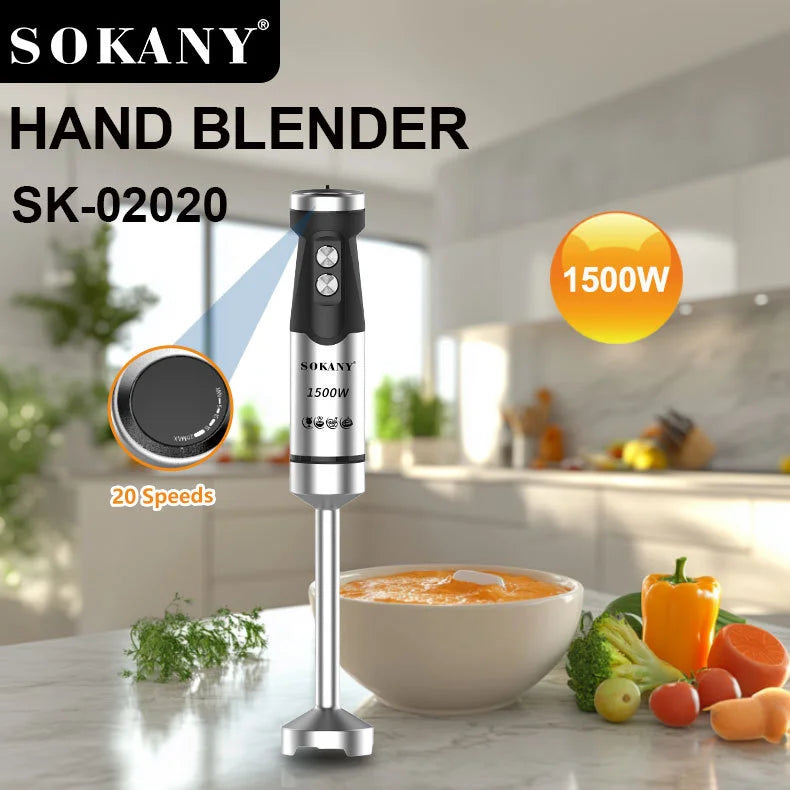 هاند بلندر سوكاني ستانلس ستيل 1500 وات موديل SK-02020