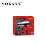 طقم سوكاني 2×1 استشوار استناليس 3600 وات + مكواة شعر بدرجة حرارة 230°C موديل SK-14035