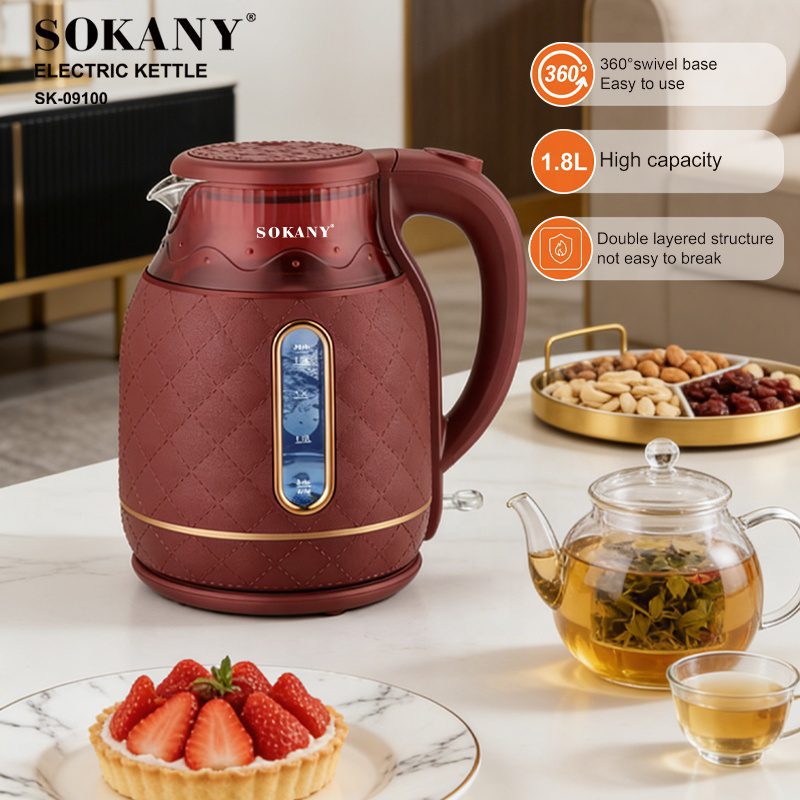 غلاية سوكاني سعة 1.8 لتر 1500 وات موديل SK-09100