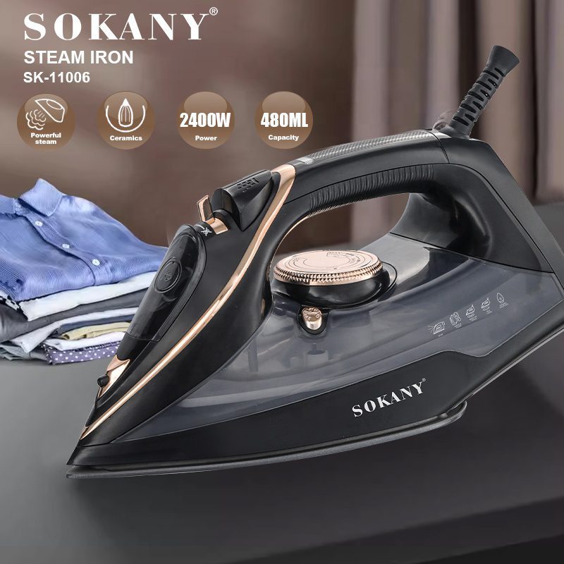 مكواة ملابس بخار سوكاني 480 مل 2400 وات موديل SK-11006