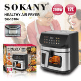 Sokany Digital with Touch Screen 2600 Watt 12 L Model SK-10104