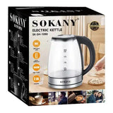 غلاية سوكاني زجاج 2 لتر 1500 وات موديل SK-1098