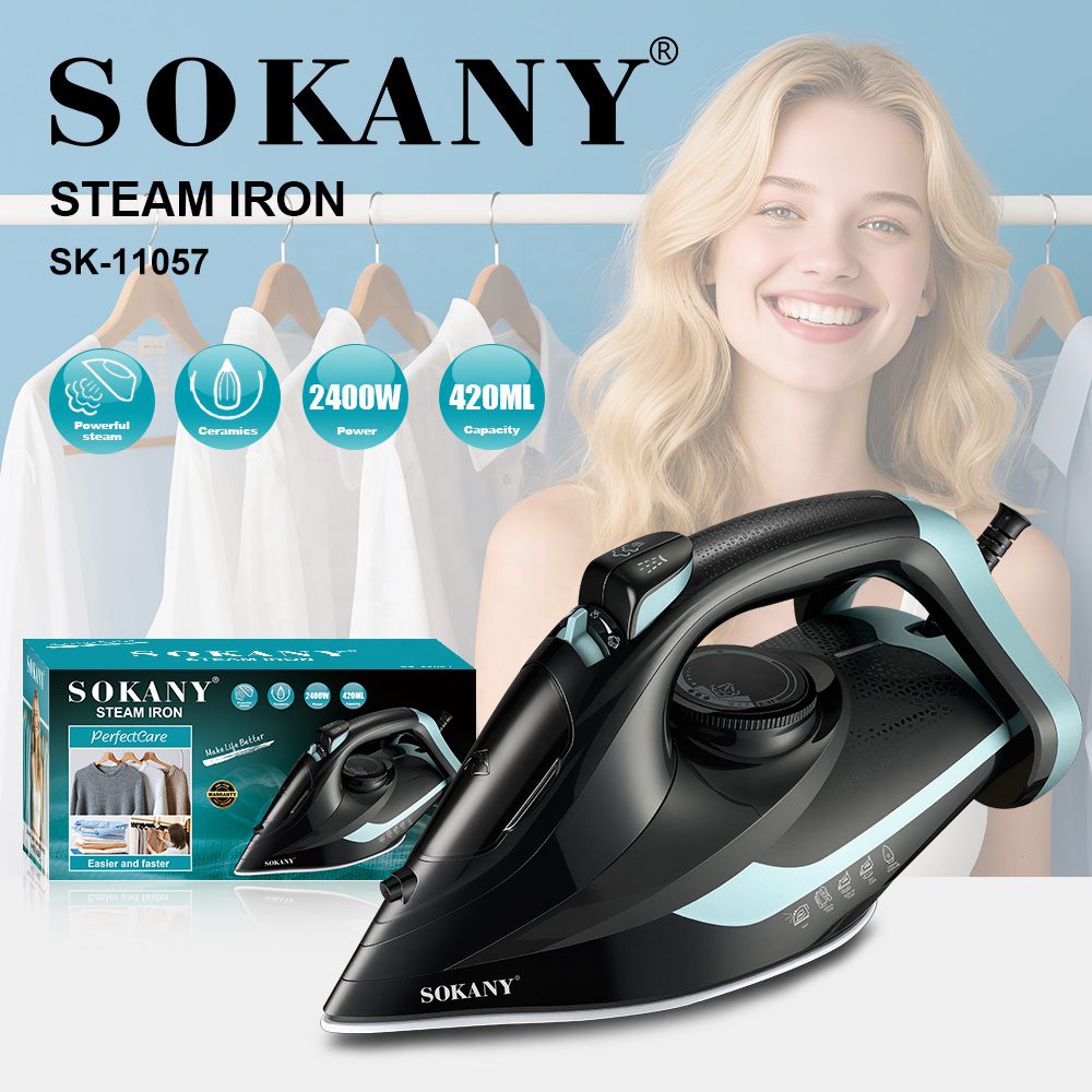 مكواة ملابس بخار سوكاني 420 مل 2400 وات موديل SK-11057
