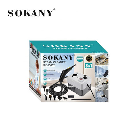 جهاز تنظيف بالبخار سوكاني 8×1 بقدرة 3500 وات سعة 1500 مل  موديل SK-13082