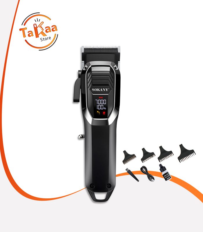 ماكينة حلاقة شعر سوكاني ديچيتال شحن ببطارية 2000mAh سرعة 7000PRM موديل SK-16084