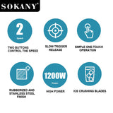 هاند بلندر سوكاني ستانلس ستيل مزود بكوب 1200 وات موديل SK-758