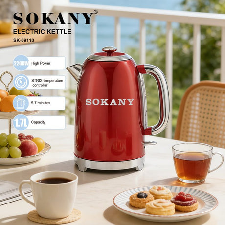 غلاية سوكاني ستانلس ستيل 2200 وات سعة 1.7 لتر موديل SK-09110