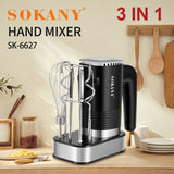 مضرب بيض سوكاني بقاعدة 3×1 800 وات 5 سرعات موديل SK-02001