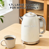 غلاية سوكاني ستانلس ستيل 2200 وات سعة 1.7 لتر موديل SK-09111
