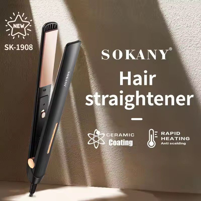 مكواة شعر سوكاني سيراميك بدرجة حرارة 750°F موديل SK-1908