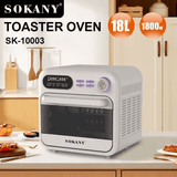 قلاية هوائية مع فرن سوكاني ديجيتال 18 لتر 1800 وات موديل SK-10003