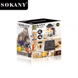 خلاط سوكاني 2×1 5000 وات سعة 2.5 لتر + مطحنه 9 سرعات موديل SK-666N